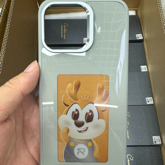 Wireless Color Projection Screen Mobile Phone Covers High-quality E-ink Screen Phone Cases for IP 15 14 13 DIY Cover