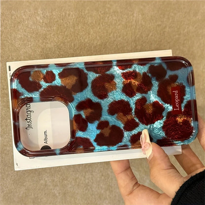Simple Fashion Smudge Leopard Print Soft Phone Case